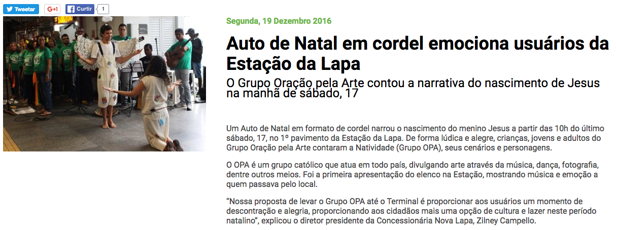 AUTO DE NATAL - SALVADOR - 2016